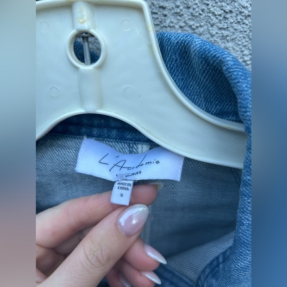 L'Academie The Camillei Jacket in Indigo Blue - Picture 8 of 11